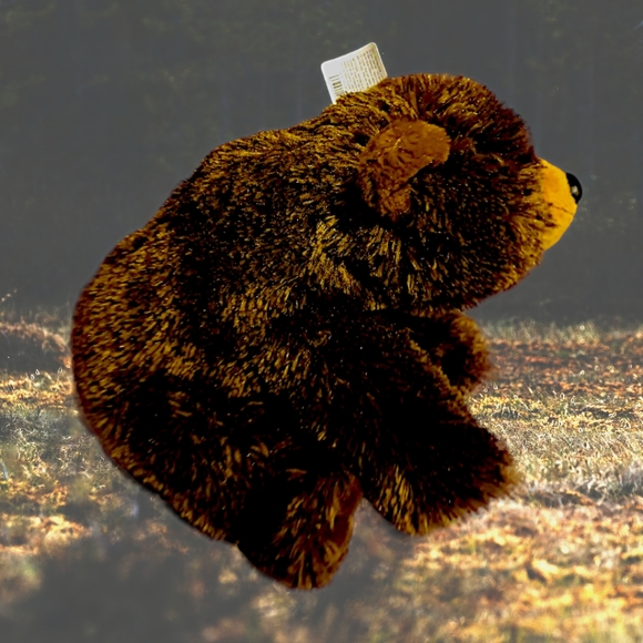 NWT Wild Republic Cuddlekins Plush/Stuffed Animal 12" Sitting Grizzly Brown Bear - Picture 4 of 6